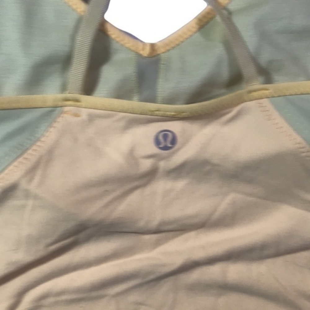 Lululemon Surya Strappy Tank Mellow Lemon / Burning Yellow - Picture 8 of 9